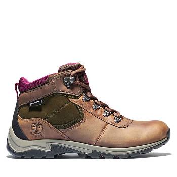 Timberland Mt. Maddsen Mid - Hnede Nepremokave Topanky Damske, TB0519K